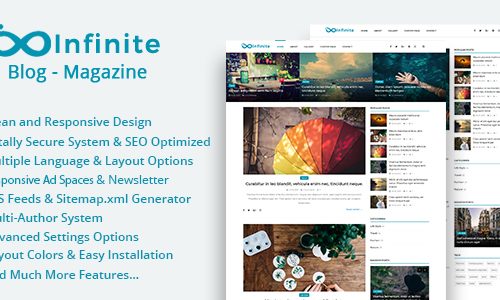 Download Infinite v3.7 – Blog & Magazine Script –