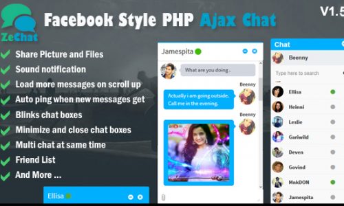 Download Zechat v1.5 – Facebook Style Php Ajax Chat