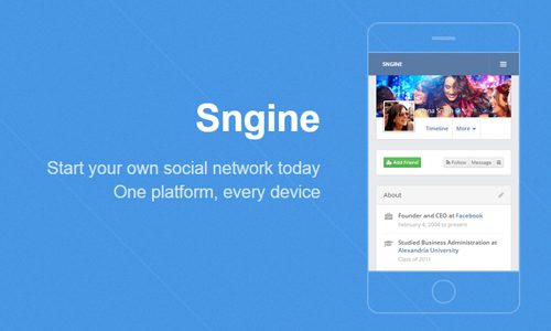 Download Sngine v2.5.5 – The Ultimate PHP Social Network Platform –