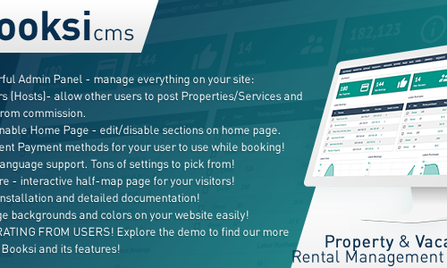 Download Booksi v1.27 – Property & Vacation Rental Management CMS