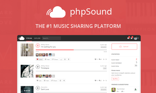 Download phpSound v4.3.0 – Music Sharing Platform