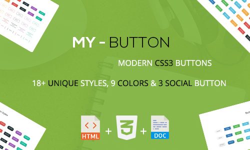 Download Mybutton – A Modern CSS3 Buttons Collection