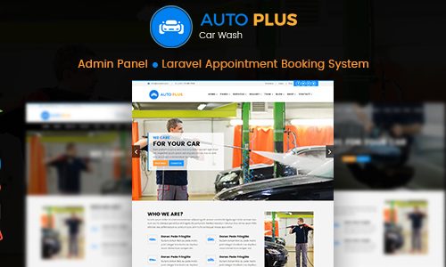 Download Auto Plus – Laravel Car Wash Booking