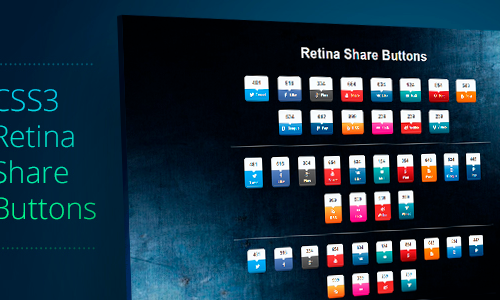 Download Retina Share Buttons v1.1