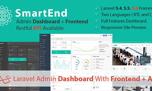 Download SmartEnd v4.4 – Laravel Admin Dashboard with Frontend and Restful API