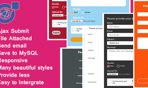 Download Responsive AJAX Contact Form – PHP, MySQL and Send Mail