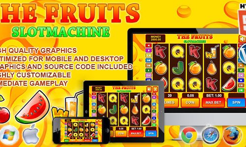 Download Slot Machine The Fruits – HTML5 Casino Game