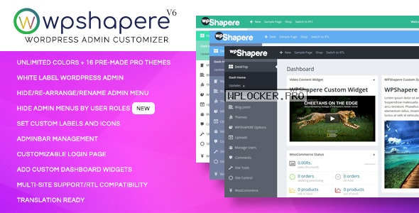 WPShapere v6.1.4 – WordPress Admin Theme