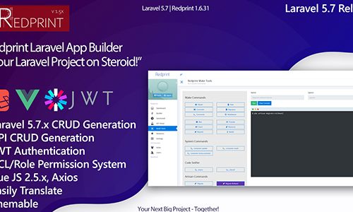 Download Redprint v1.6.32 – Laravel App Builder CRUD Generator Plus –