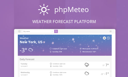 Download phpMeteo v1.8 – Weather Forecast Platform