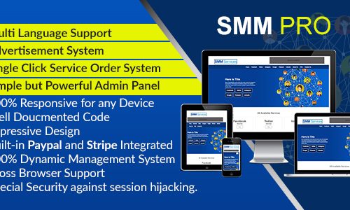 Download SMM Pro – Dynamic Social Media Marketing Services Script
