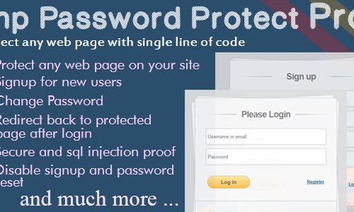 Download Php Password Protect Pro (Login System)