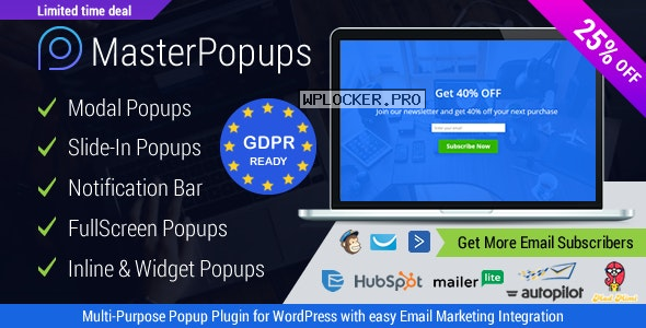 Master Popups v3.4.4 – Popup Plugin for Lead Generation