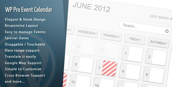 WordPress Pro Event Calendar v3.1.8