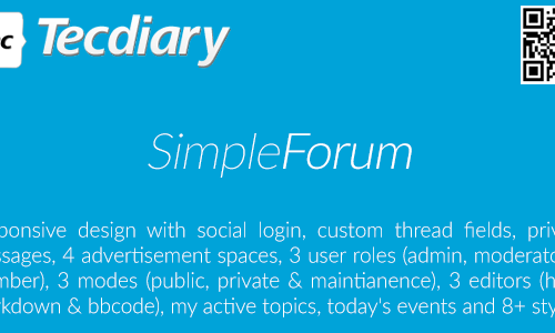 Download Simple Forum v1.0.2 – Responsive Bulletin Board