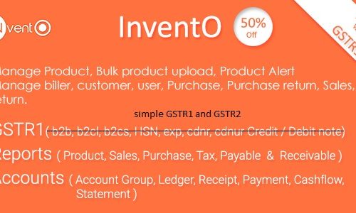 Download InventO v2.1 – Accounting | Billing | Inventory (GST Compliance with GSTR1 & GSTR2 Integrated)