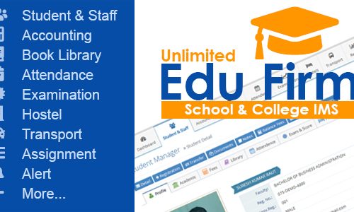 Download Unlimited Edu Firm School & College Information Management System
