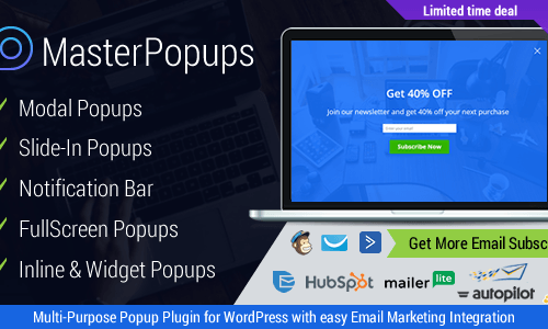 Download Master Popups v3.1.6 – Popup Plugin for Lead Generation