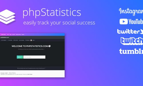 Download phpStatistics v1.6.2 – Social Tracking Tool for Instagram, Twitter, Twitch & YouTube