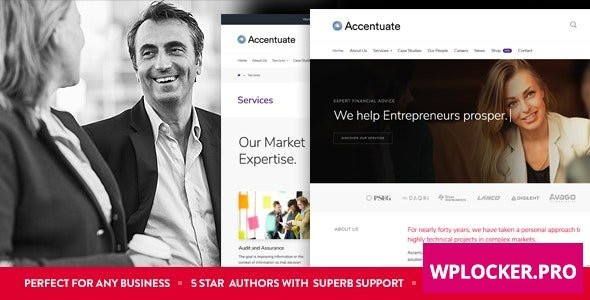 Accentuate v1.1.6 – A Professional Consulting WordPress Theme