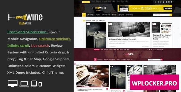 Wine Masonry v2.9 – Review & Front-end Submission WordPress Theme