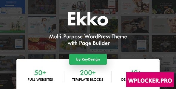 Ekko v1.5 – Multi-Purpose WordPress Theme with Page Builder