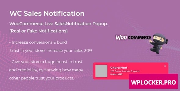 WooCommerce Live Sales Notification Pro v1.0.1