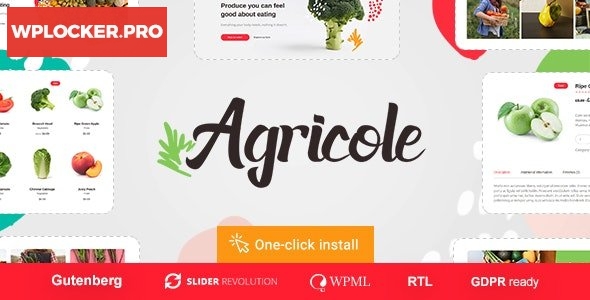 Agricole v1.0.3 – Organic Food & Agriculture WordPress Theme