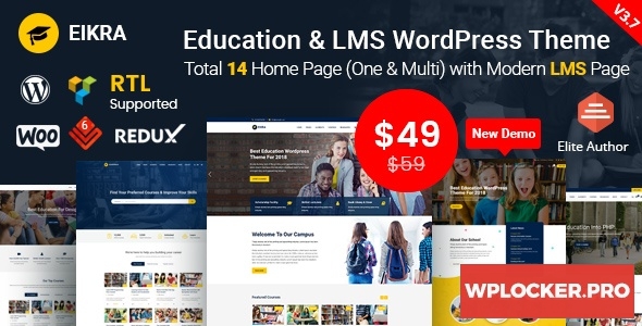Eikra Education v3.8.3 – Education WordPress Theme