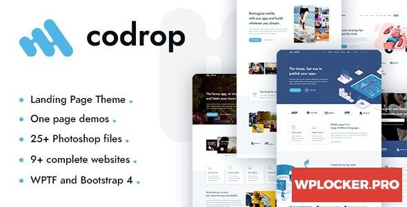 Codrop v1.0 – App Landing Page Theme