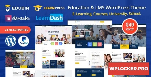 Edubin v5.0.5 – Education LMS WordPress Theme