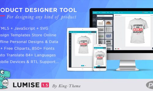 Download Lumise Product Designer Tool v1.6 – PHP Version