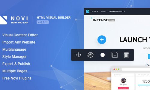 Download Novi v0.9.1 – HTML Page Builder & Visual Content Editor