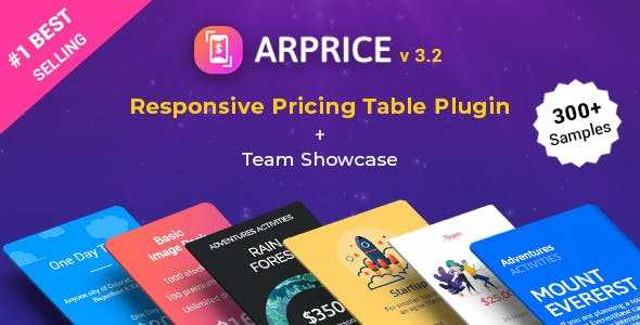 ARPrice v3.5 – Ultimate Compare Pricing table plugin