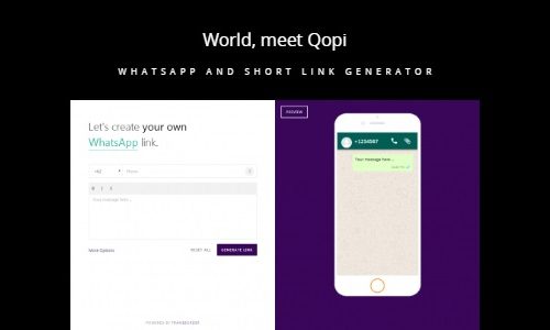Download Qopi v2.1.0 – WhatsApp and Short Link Generator