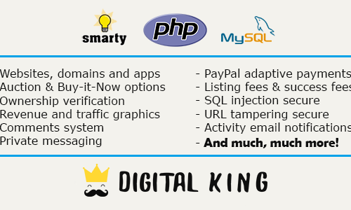 Download Digital King – Website, domain and app marketplace