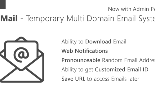 Download TMail v3.3 – Multi Domain Temporary Email System