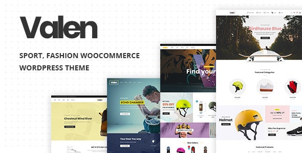 Valen v1.7 – Sport, Fashion WooCommerce WordPress Theme