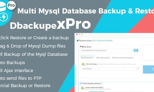 Download Professional Mysql Database Backup & Restore Script – DbackupeX Pro