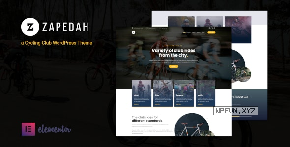 Zapedah v1.0 – Cycling Club WordPress Theme