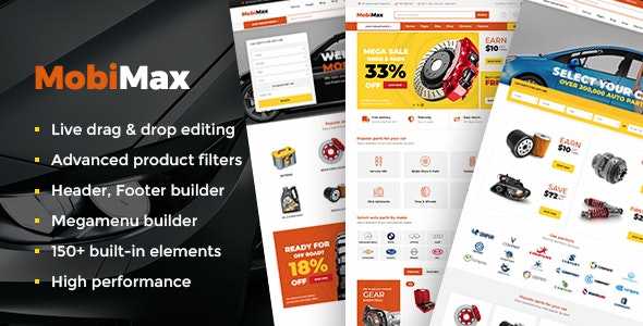 Mobimax v2.4 – Auto Parts WordPress Theme + WooCommerce Shop