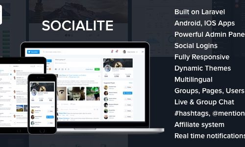 Download Socialite v3.1 – Laravel Social Network Script