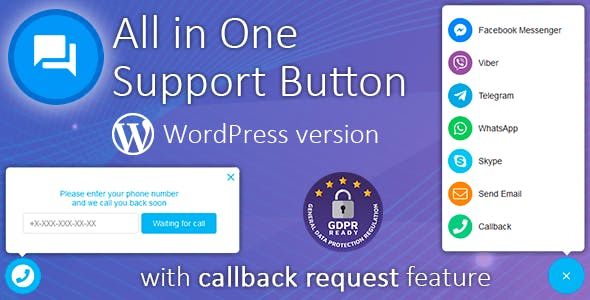 Contact us all-in-one button with callback v1.7.9