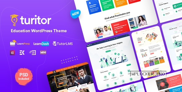 Turitor v1.1 – LMS & Education WordPress Theme