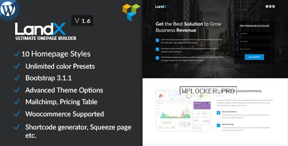LandX v1.7.8 – Multipurpose WordPress Landing Page