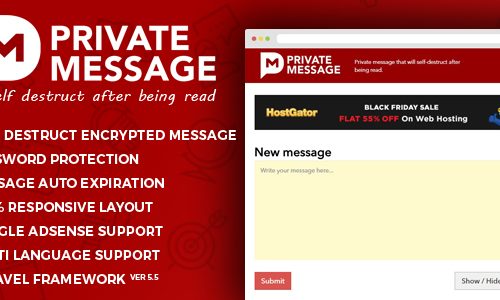 Download Private Message PHP Script