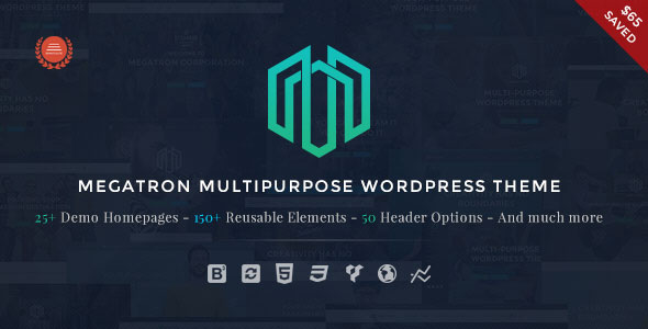 Megatron v3.1 – Responsive MultiPurpose WordPress Theme