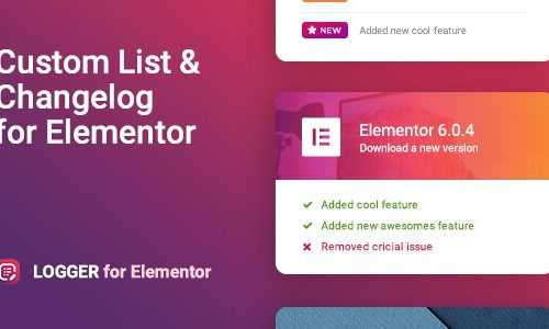 Download Logger v1.0 – Changelog & Custom List for Elementor