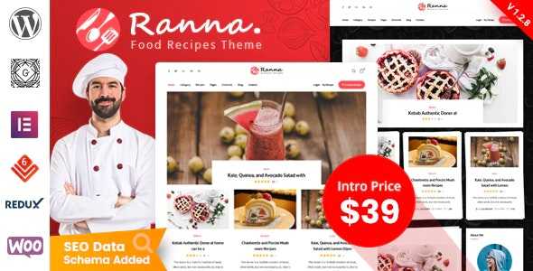 Ranna v1.2.2 – Food & Recipe WordPress Theme