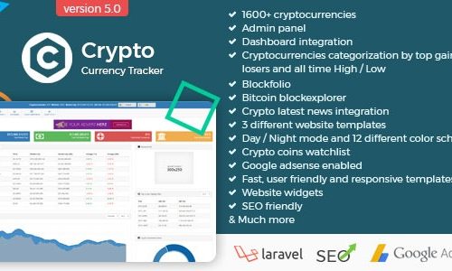 Download Crypto Currency Tracker v5.3 – Realtime Prices, Charts, News, ICO’s and more